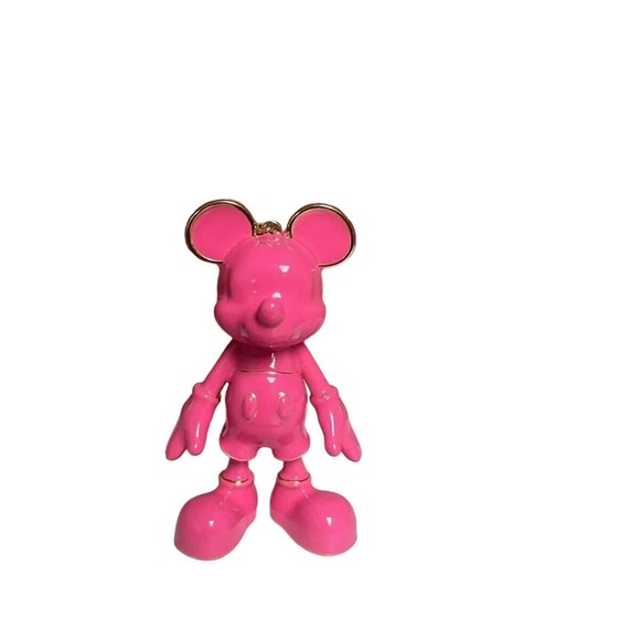 Baublebar Disney Mickey Mouse Bag/Backpack Charm Keychain Hot Pink NIB - Picture 2 of 4